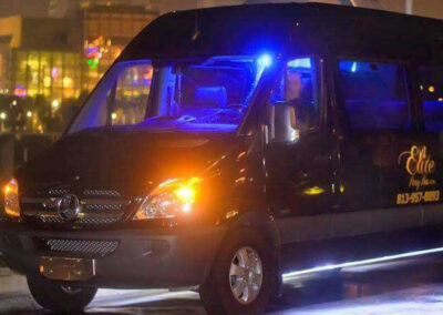 Black Mercedes Sprinter Shuttle